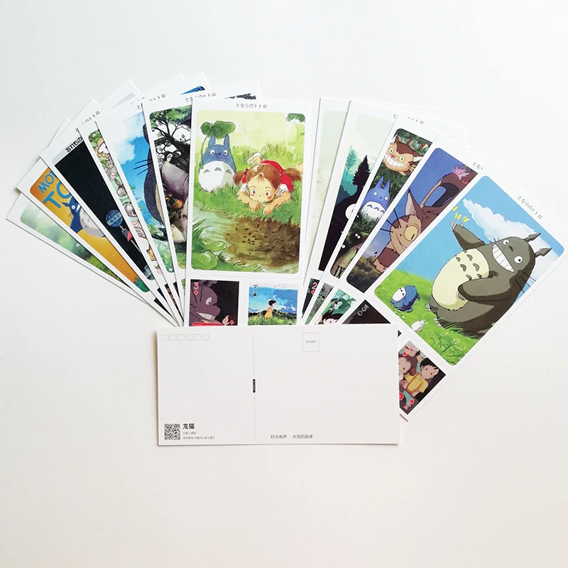 30 шт./компл. Хаяо Миядзаки анимация Тоторо открытки с китайскими мини Truth Or Dare открытки поздравительные открытки подарки карт