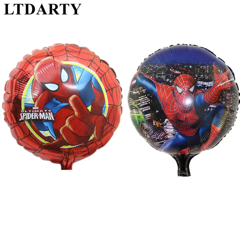 

50pcs/lot 18inch Spiderman balloons hero helium baloons inflatable baby birthday party decoration kids toy globos