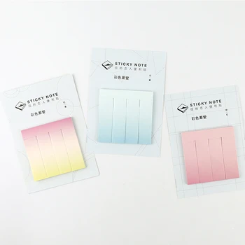 

2X Fresh Gradient Color Memo Pads Planner Message Paper School Office Supply Student Stationery Bookmark