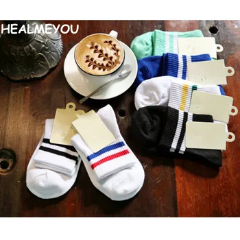 

Fashion Cotton Sock Striped Casual Women Socks Wholesale Couples Sox with Harajuku Style Men Sock drop shipping