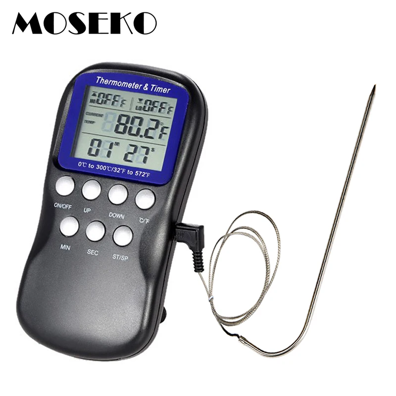 Digital Oven Thermometer BBQ Food Probe Meat Kitchen Thermometer