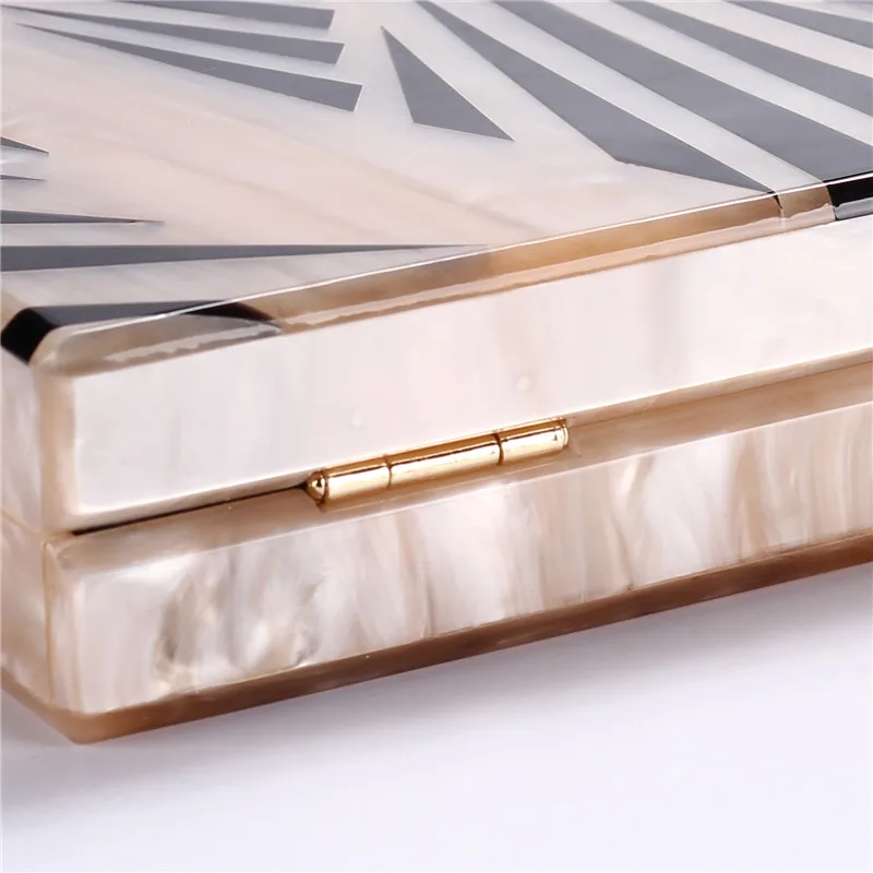 Fashion Pearlescent Acrylic Bag Chain Women Messenger Bag Geometric Patchwork Clutches Elegant Evening Bag Party Prom Handbags Fashion Pearlescent Acrylic Bag Chain Women Messenger Bag Geometric Patchwork Clutches Elegant Evening Bag Party Prom Handbags