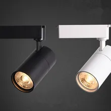 12 Вт светодиодный COB светодиодный светодиод для трекового светильника рельсовый светильник прожектор для 3 проводов трек