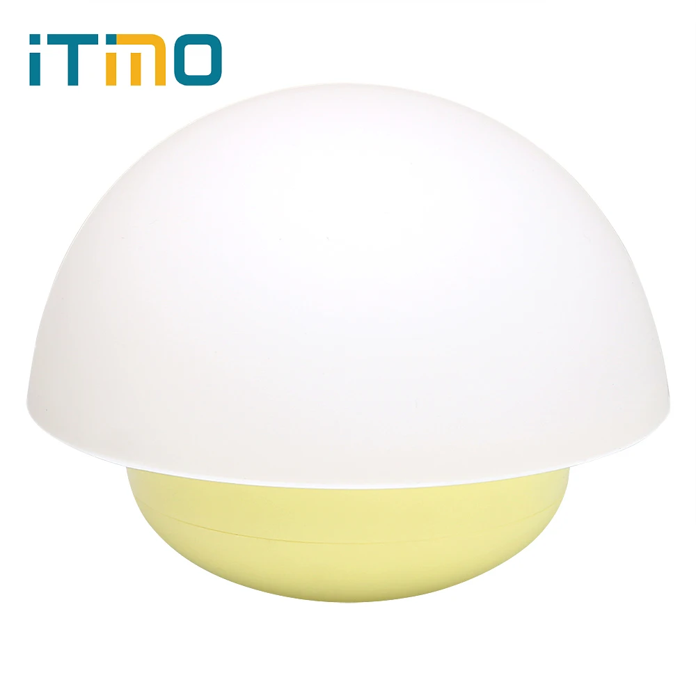 

ITimo Color Changing Mushroom LED Night Light with Touch Sensor USB Roly-poly Style Hot Sale Cute Cartoon Children Bedroom Lamp