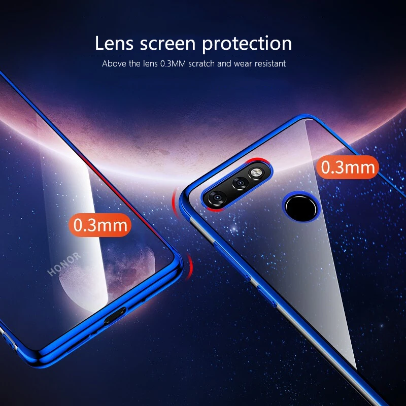 Чехол для Huawei Honor V20 прозрачный мягкий силиконовый тонкий чехол View10 V10 View 20