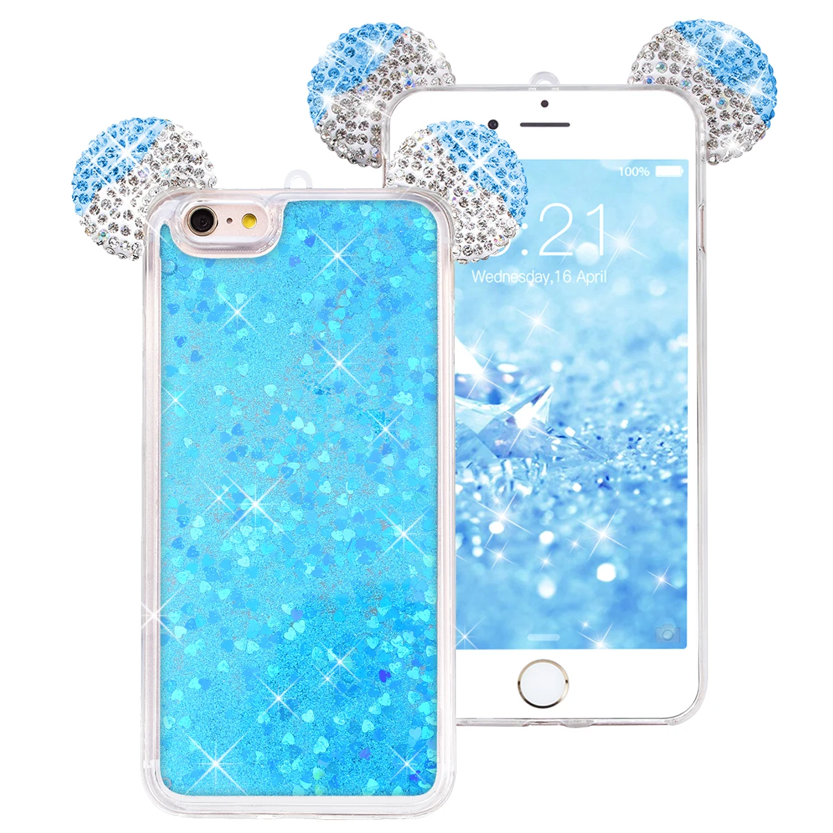 Fashion Girls Cute Ear Mouse Phone Case For Iphone 6 6s 6plus 6s plus