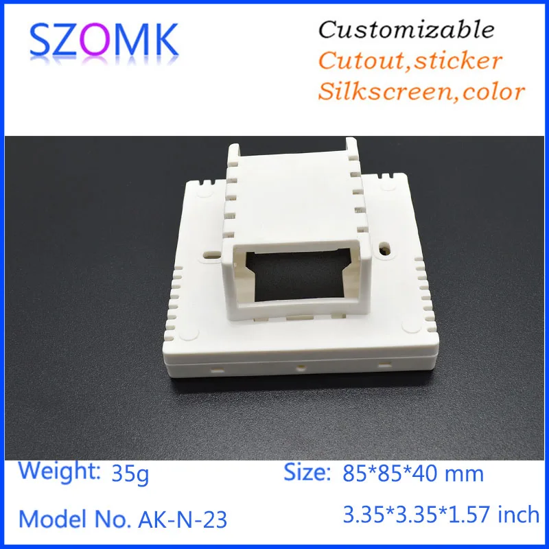 

1 piece free shipping 85x85x40mm plastic sensor control panels enclosures LCD control screen housing case