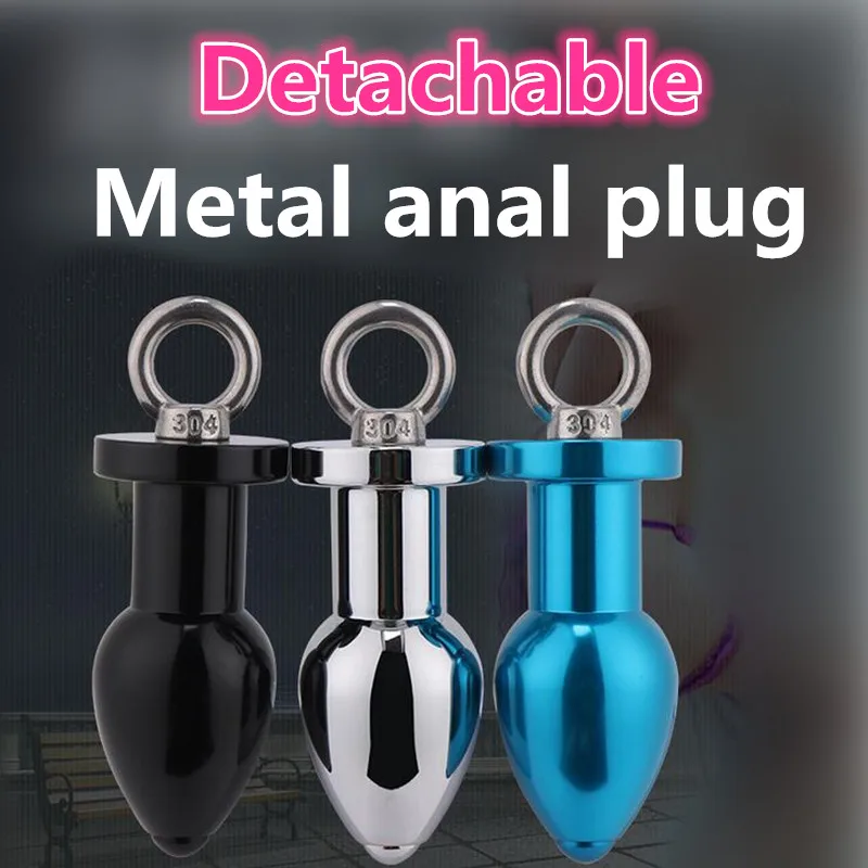 Unisex Detachable Metal Anal Plug Male Prostata Massage Gay Sex Toys Sm Adult Game Products Sex 