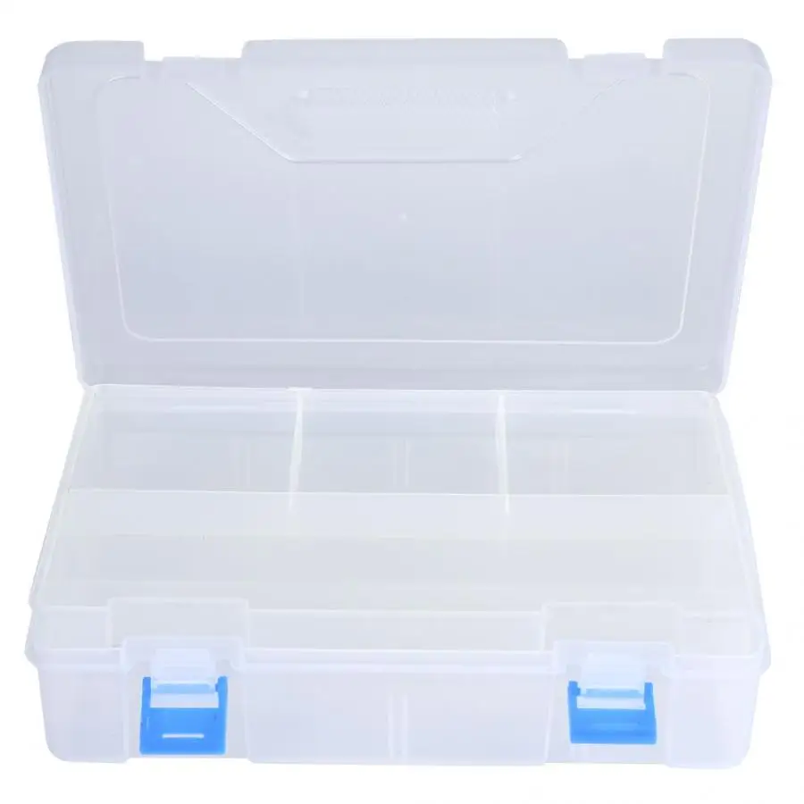 

Multi-function 2-layer Storage Box Large Capacity Transparent Sketch Pencil Storage Box Organizer Case Home Organizador