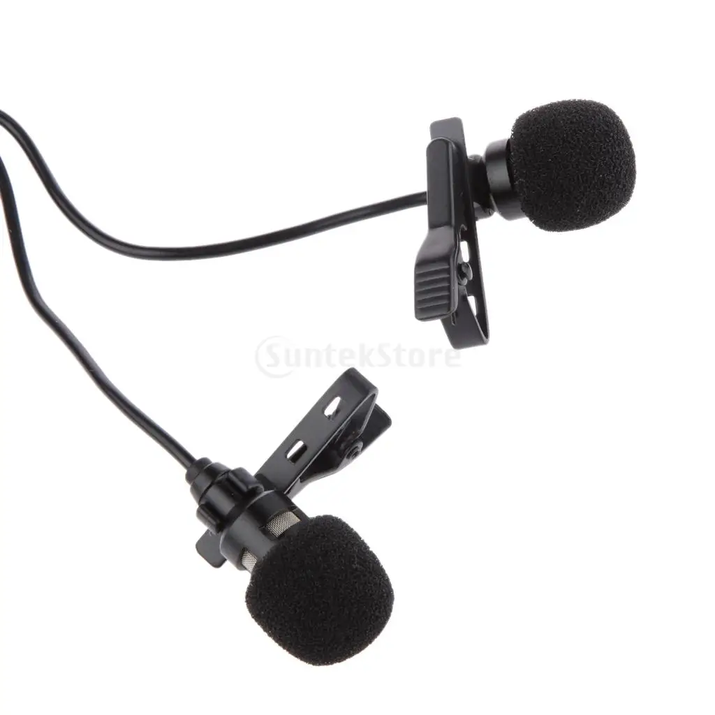 Black Electret Condenser Type Mobile Microphone for Mobile Phones