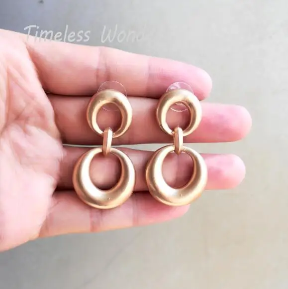 

Timeless Wonder Vintage Geo Oval Stud Statement Earrings Women Jewelry Party Gown Top Runway Punk Rock Boho Gothic Ins Cute 3549