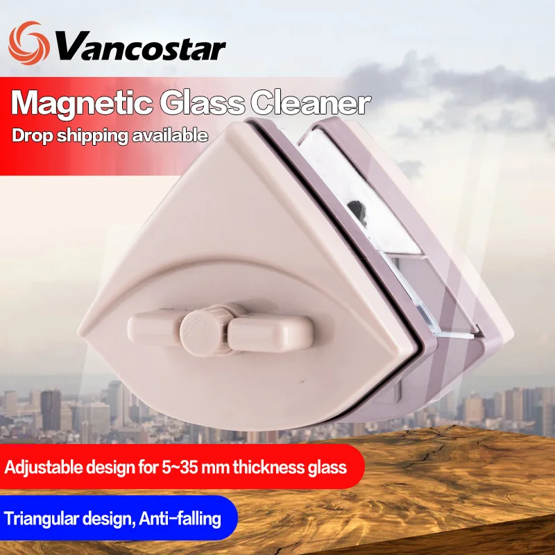 

Adjustable Magnetic Window Glass Cleaner 5-35mm Double Side Magnets Brush Home Wiper Surface Cleaning Washing Tools