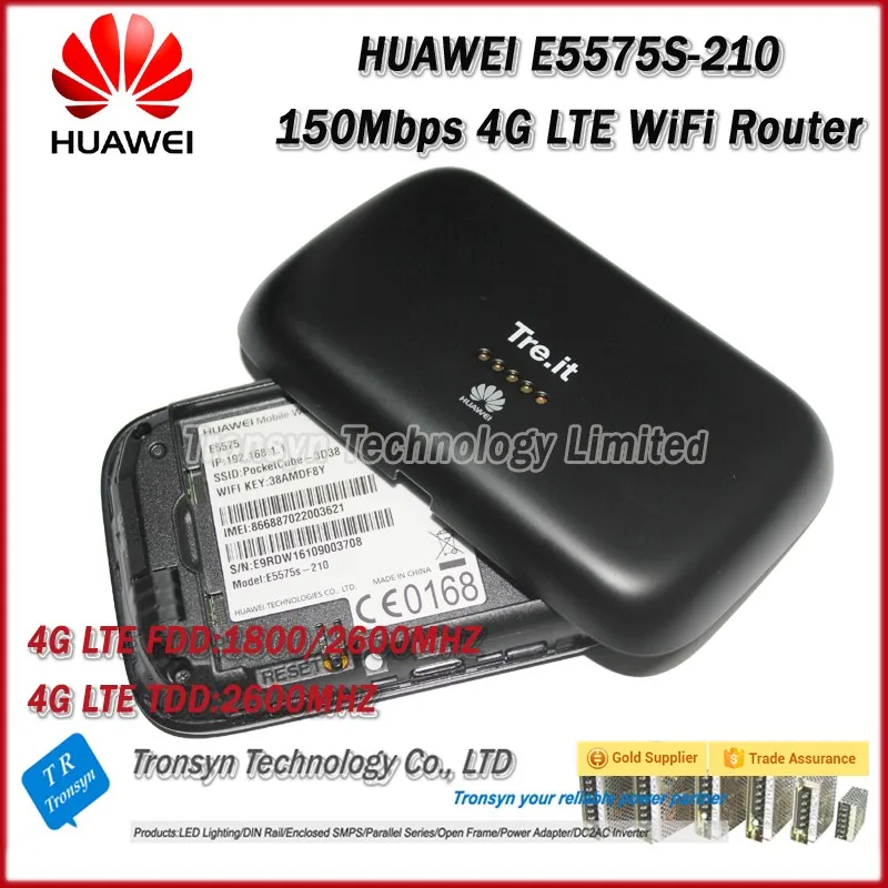  Wholesale Free Shipping Original Unlock 150Mbps HUAWEI E5575S-210 Protable 4G LTE WiFi Router Suppo
