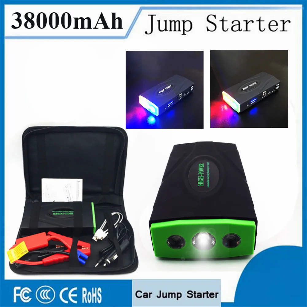 

High Power Car Battery Booster Charger 38000mAh Car Starter 12V 600A Emergency Lighter Starting Device Petrol Diesel Car Jumper