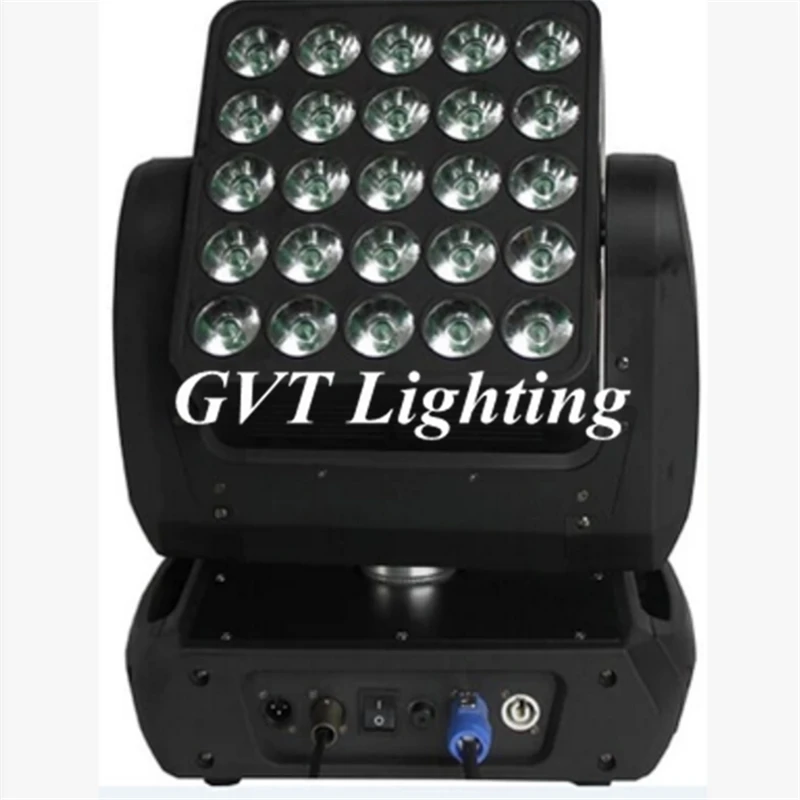 2 шт./лот 25*12 Вт матричный свет led движущаяся головка Led 5x5 луч сценический