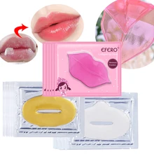 Коллагеновые золотые маски для губ колодки увлажняющий экстракт антивозрастной увлажняющий уход за кожей для нашивка губы маска для губ Плюшка EFERO