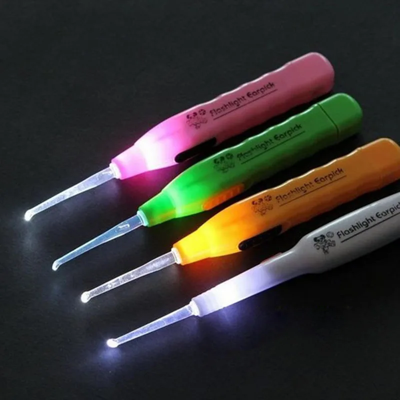 

Good Healthy Flashing Light LED Ear Wax Remover Curette Cleaner Earpick Tool