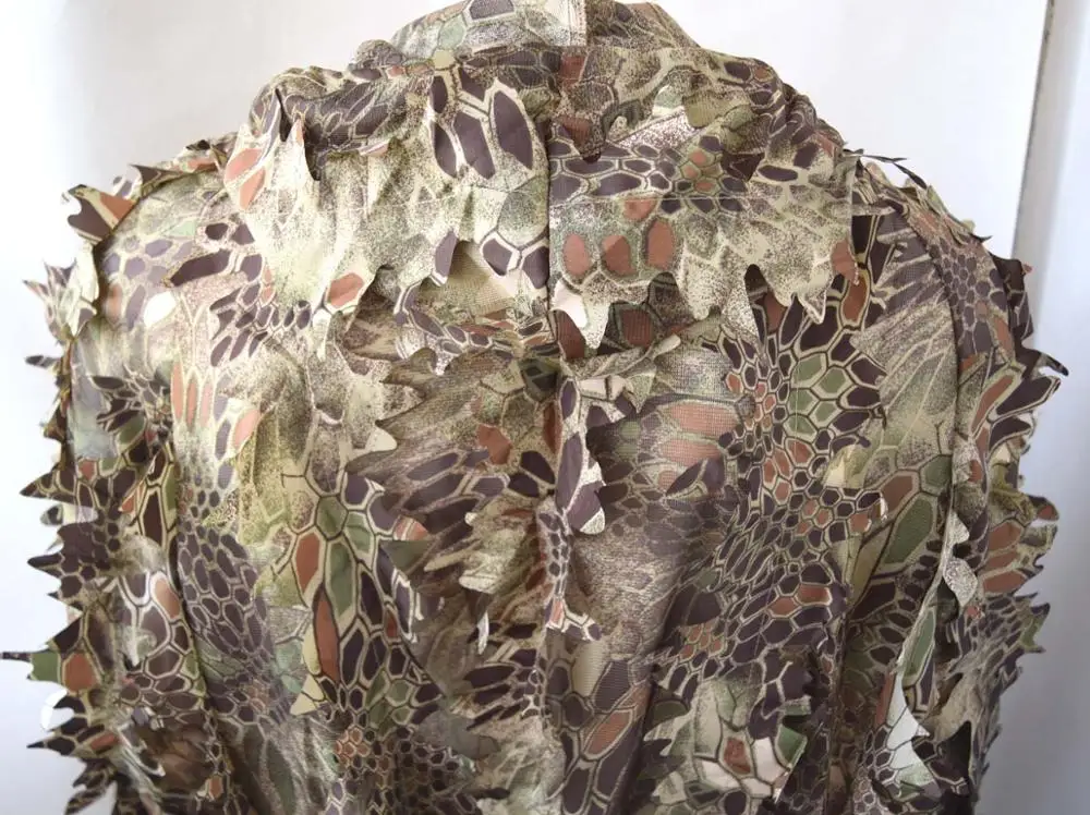 3D HIGHLANDERTM лист питон Камуфляжный костюм Ghillie бионический тренировочный