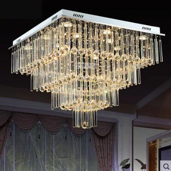 

Crystal lamp chandelier living room lighting atmosphere LED bedroom lamp creative personality lobby restaurant lighting modern