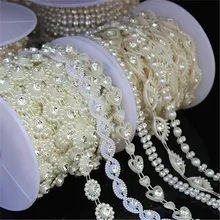 1 1yd AB Resin Crystal Applique Rhinestone Bridal Trim Fashion Chain Crystal Trim Decorative Sewing Craft Artificial Diamond for Wedding DIY Decoration