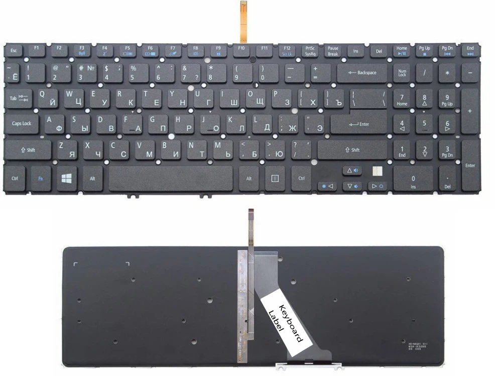 

News Laptop keyboard for Acer Aspire V5-551 V5-551G V5-531PG RU Russian layout