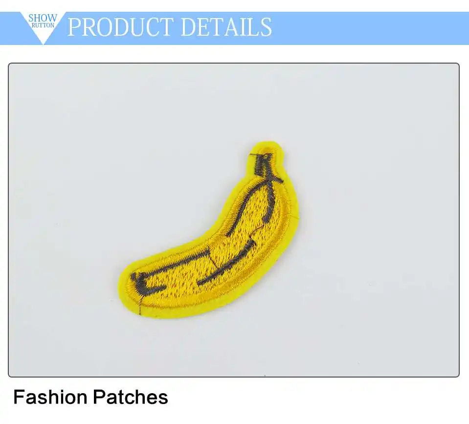 Iron On Embroidery Applique Patches Kids DIY 3D Apple Banana Orange Watermelon Sushi Flower Patches For Clothes Clothing (4)