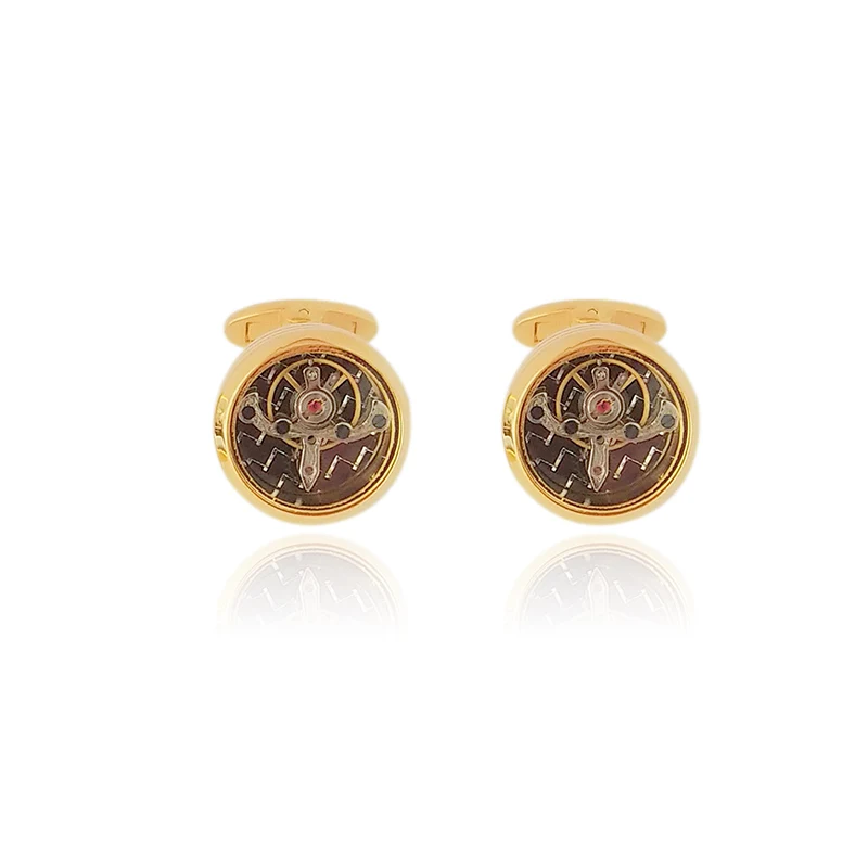

New Mechanical Flywheel Laywer Shirt Cuff links Quality Copper Fashion Jewerlry Accessories Business Men Gifts Gemelos Cufflinks