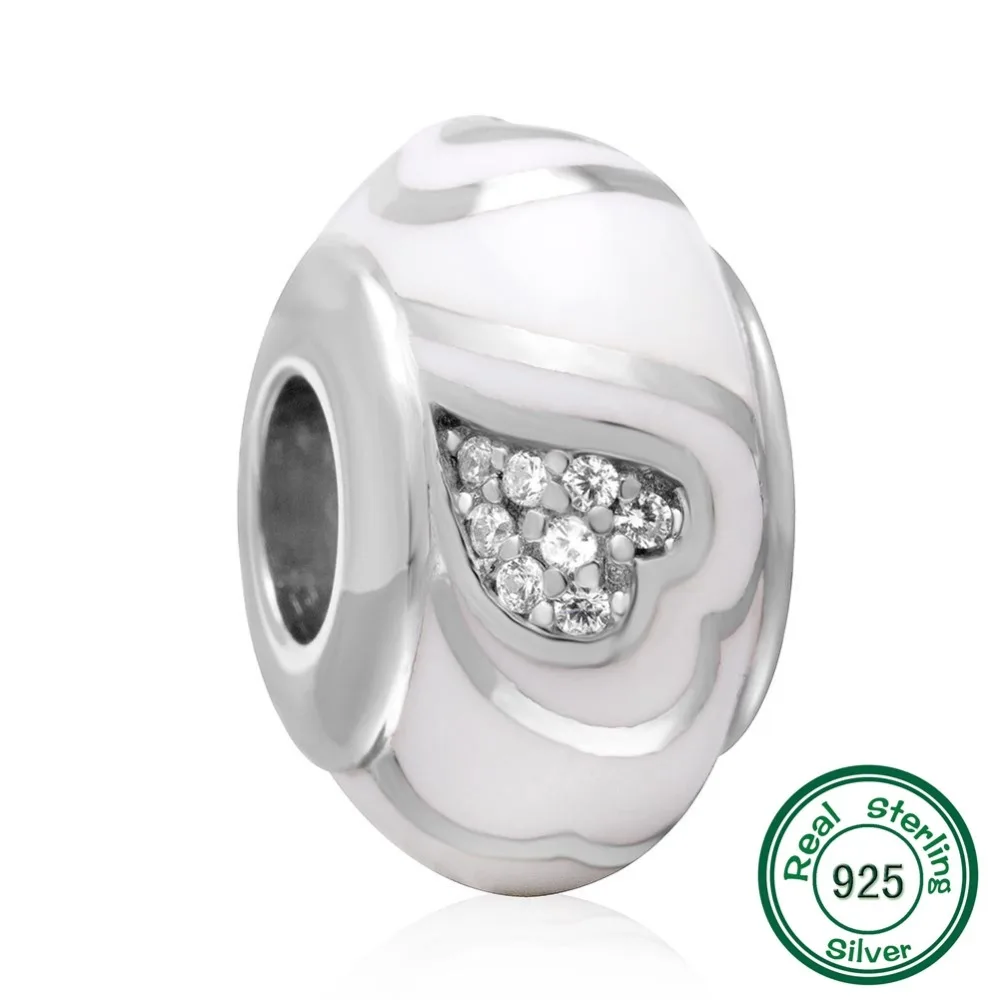 ChaWin Multilayer Heart Love Charm Original 100 Authentic 925 Sterling