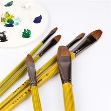 Высококачественная шерсть ласки кисти для рисования язык пиковый ряд кисти ручка оптом акриловый карандаш для рисования товары для профессионального искусства