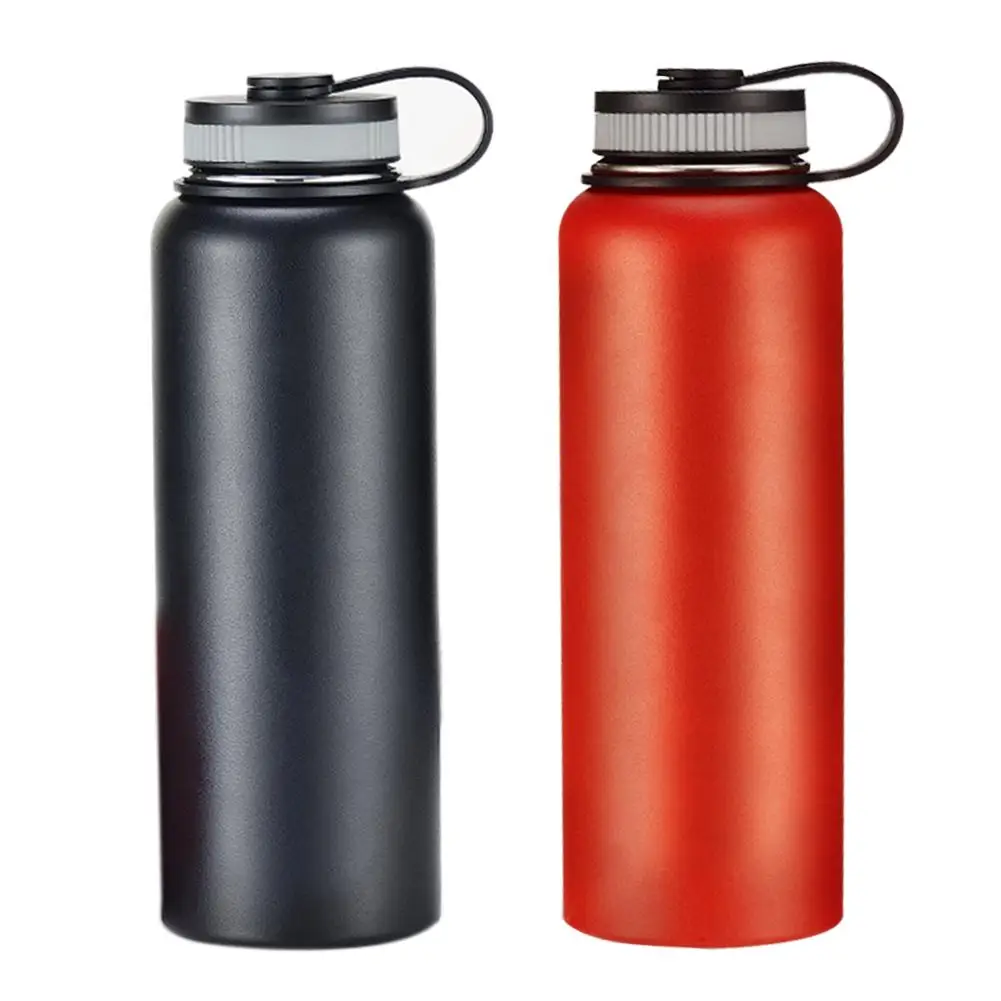 

1.1L-2L Outdoor Sports Bottle Thermo Jug 2 Colors Portable Stainless Steel Water Jug Direct Drinking Large Capacity Water Jug J2