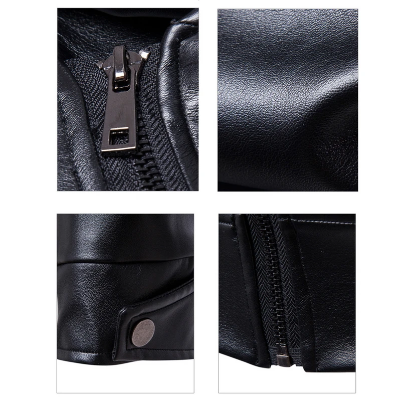 Мужские кожаные куртки черная куртка из искусственной кожи с капюшоном на молнии мужская куртка 4XL с длинным рукавом Водолазка кожаные куртки человек Новинка