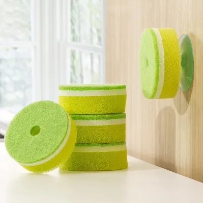 9 см* 3 см Креативный домашний кухонный блюдо для мытья чистящие губки щетки 6 упаковок/партия - Цвет: green sponge brush