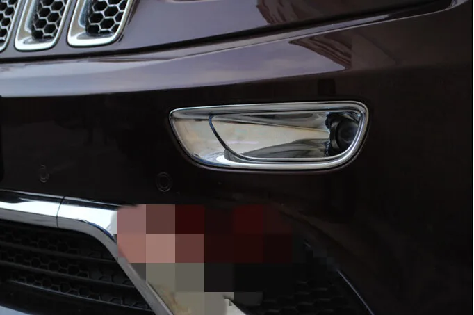 

2pcs ABS plastic Chromed! Front fog light Cover protector For JEEP Grand Cherokee 2015 2014