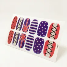 Union Jack Flash Nail Sticker Gel Polish French Manicure Patch Full Tape Waterproof Nail Decal Sticker Makeup Tools