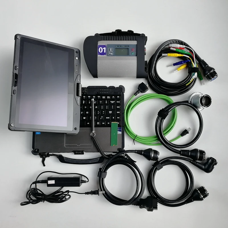 Mb Star C4 SD с 480 ГБ SSD добавить специальные DAS и HHT программное обеспечение + Getac V110