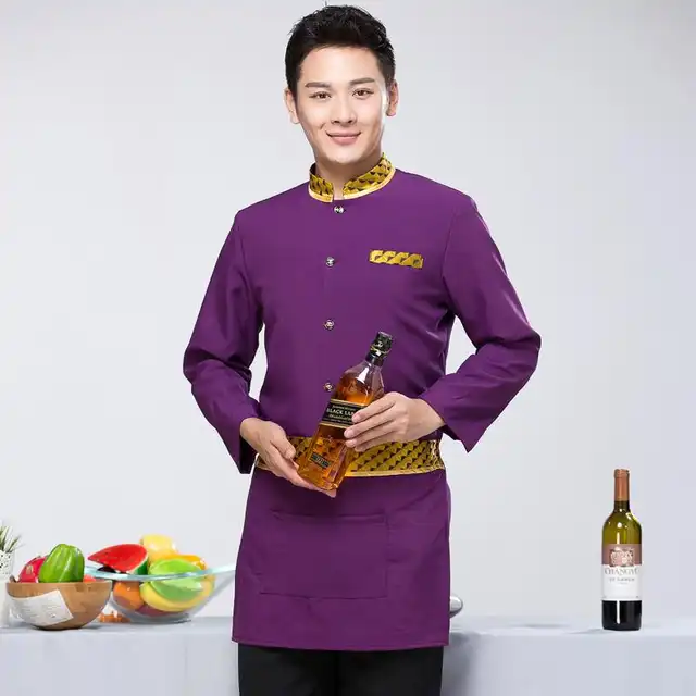Hotel Uniform Restaurante Waiter Clothing Long Sleeved Uniformes