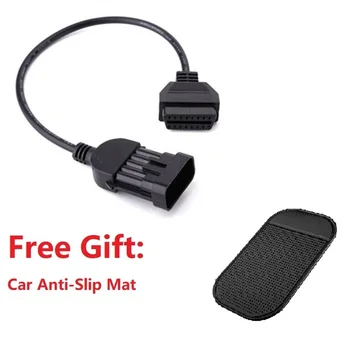 

For Opel 10PIN To OBD2 16PIN OBD2 Cable Opel 10 PIN Male to OBD2 Female Cable OBD2 Diagnostic Cable