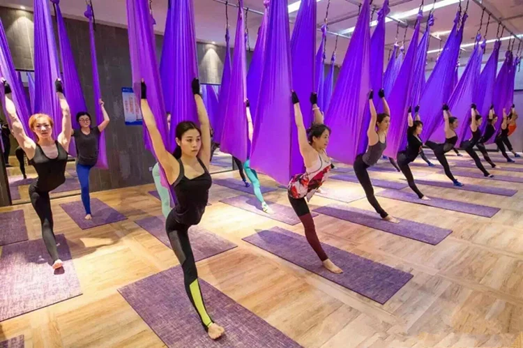 Prior Fitness Top Quality Nylon Tricot Yoga Hammock Fabric 4Mx2.8M Anti Gravity Aerial Yoga Hammock Silks -Quality Guarantee (20)