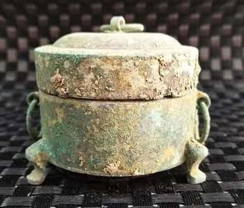 

The ornament of the Han Dynasty utensils of the bronze ware