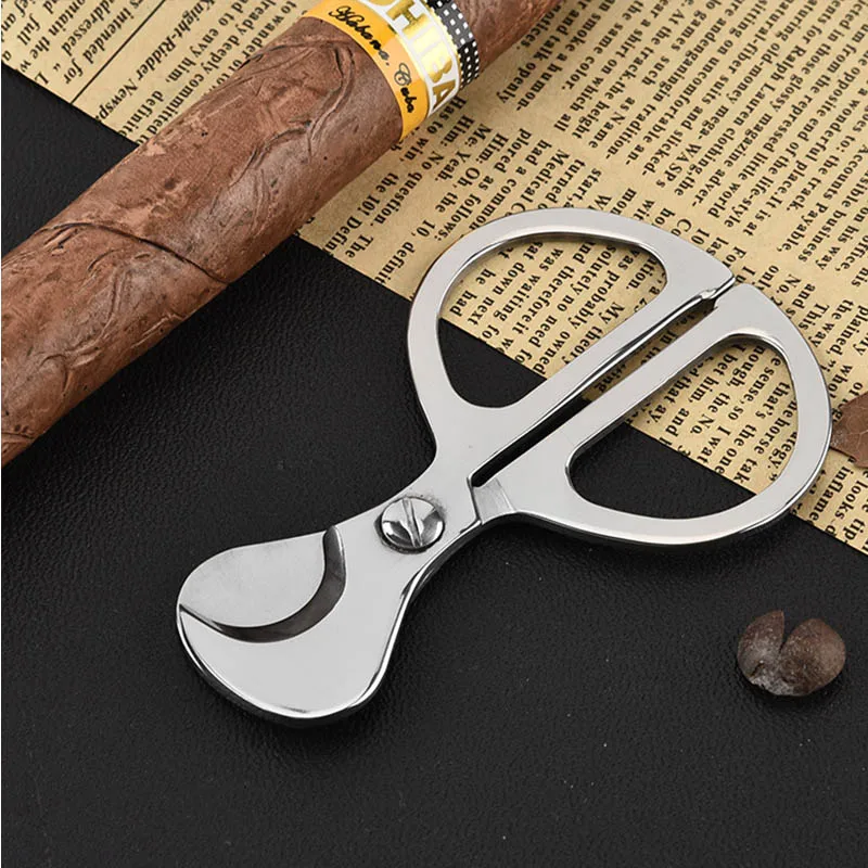 1pc Blade Smoke Machine Stainless Steel Cigar Cigar Scissors Portable