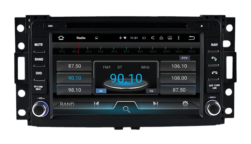 Cheap 7" two din android 9.0 car audio stereo gps navigation player for Hummer H3 2006-2009 car multimedia autoradio 4G RAM 32G ROM 10