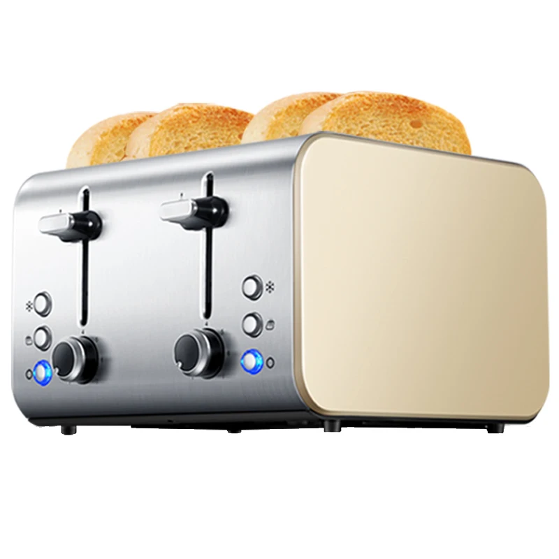 DMWD 1400 Вт Нержавеющая сталь тостер для хлеба Torradeira дома Завтрак машина бутербродница 4 шт. машина выпечки хлеба 220 В