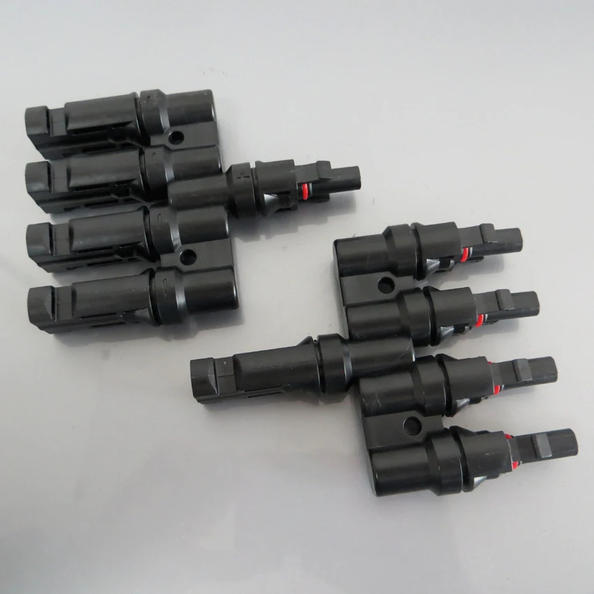 

1sets MC4 one-tow four-way adapter MC4 four-way 4T power generation system-specific MC4 waterproof male and female connector