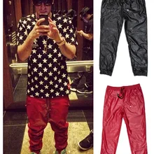 Новые моды для мужчин normic Тенденции моды хип-хоп штаны из искусственной кожи повседневные штаны хип-хоп кожаные брюки/30- 40