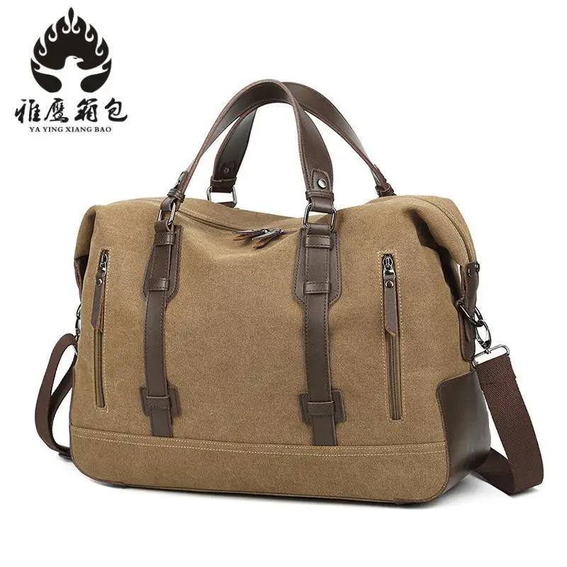 

Men Bags Vinatge Canvas Messenger Bags 2018 Designer Brand Men's Fashion Crossbody Shoulder Bag Solid Male Casual Travel Bag