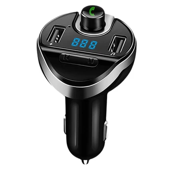 

CDEN Car FM Transmitter Bluetooth Adapter Hands-free Call Car Kit Car MP3 Player USB Car Charger TF Card U Disk Music Player