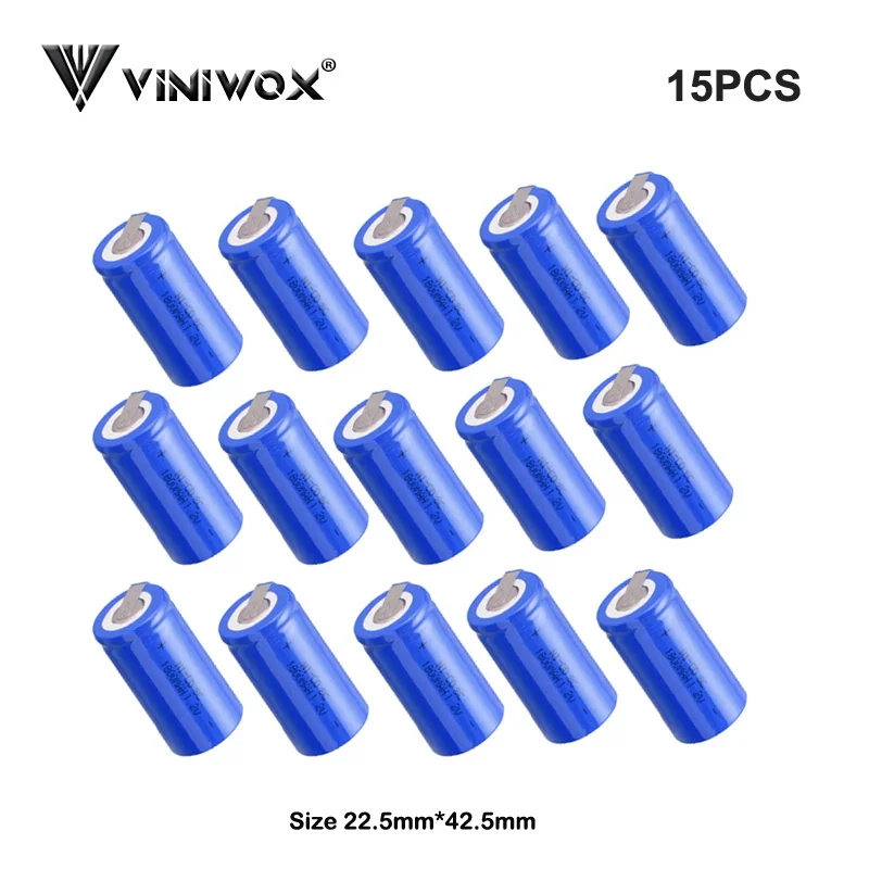 Для электрической батареи Subc 1,2 в Ni-CD SC 1800 мАч аккумуляторная батарея робот аккумулятор электроинструмент батарея DIY до 9,6 в 12 В
