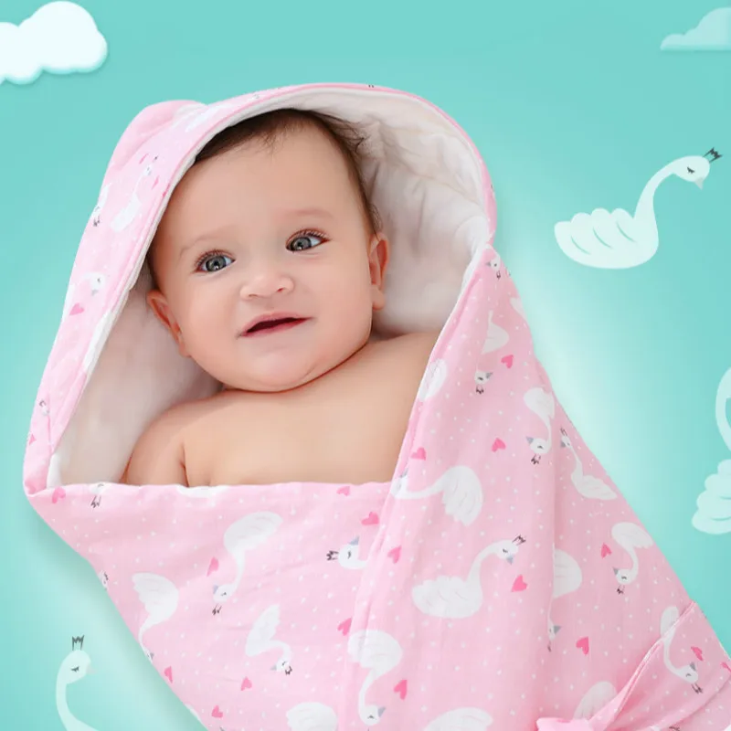 

Newborn Monthly Blanket Swaddle Wrap Infant Blanket Cotton Baby Sleeping Sack Baby Bath Towel Baby Swaddle Baby Sleeping Bag