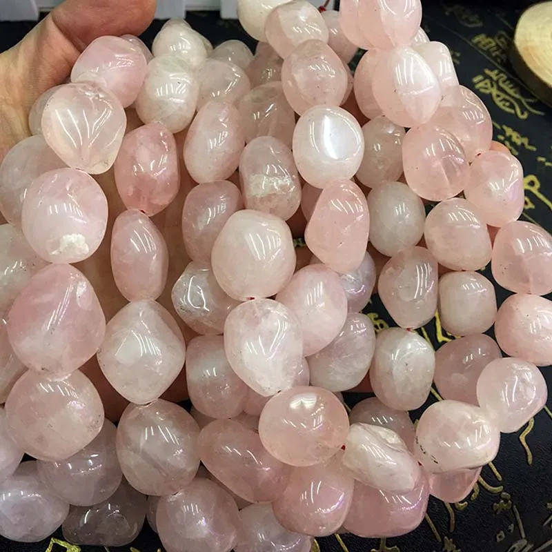 

Irregular Pink Rose Quartzs Beads Approx 5mm 7x9mm 13x19mm Freeform Natural Stone Loose Spacer Beads for DIY Jewelry Making