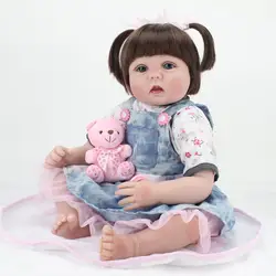 Кукла npk Reborn Baby 22 дюймов реалистичные силиконовые reborn куклы Младенцы как живые девушка принцесса малыша для детей подарок игрушки